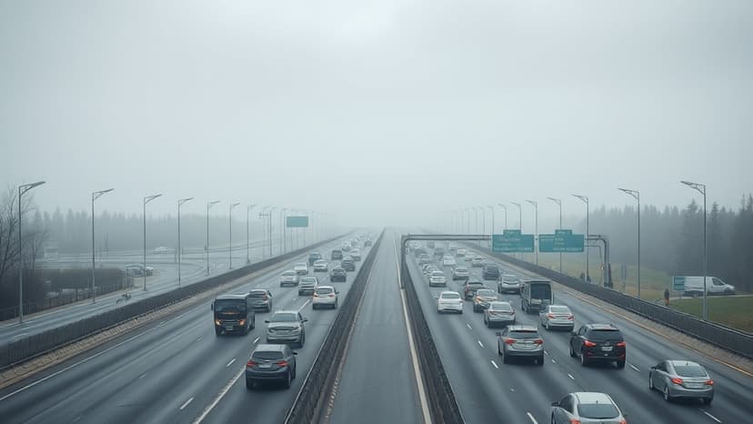 UK Faces Travel Hurdles: Rain, Mist, and Delays