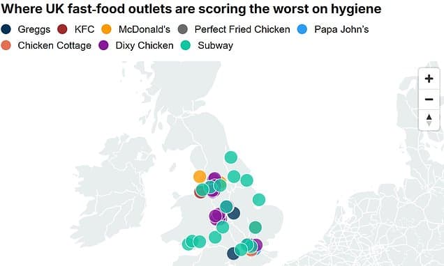 Fast Food Hygiene Ratings Cause Alarm