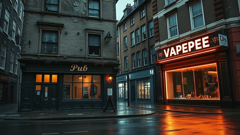 Pubs Vanish: UK Loses 7 Pubs for Every New Vape Shop