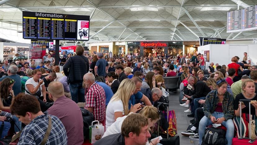 Stansted Airport Workers Strike Over 'Tin of Beans' Pay