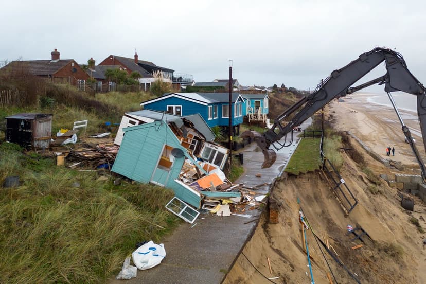 UK Faces Dual Threat: Coastal Erosion & 'Weather Bomb'