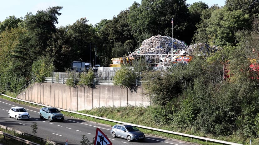 UK Town Buried Under 20FT 'Mega Dump' Rubbish Pile