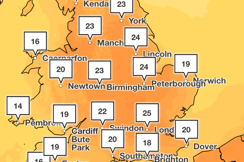 UK Weather Alert: South England Faces 25C Heatwave