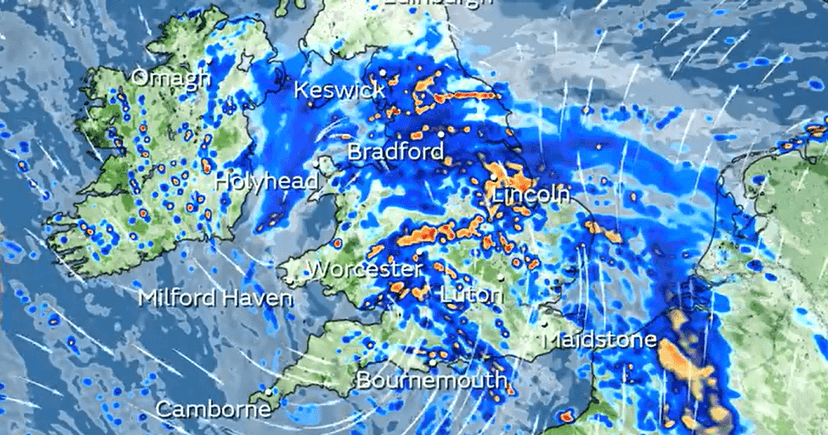 Thunderstorms Threaten England and Wales This Weekend