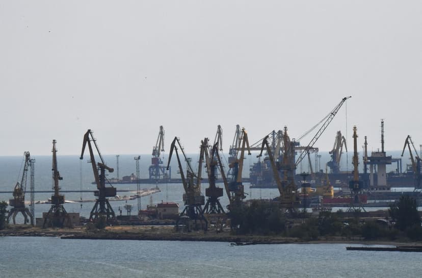 Ukraine Drones Hit Russian Ships in Azov Sea