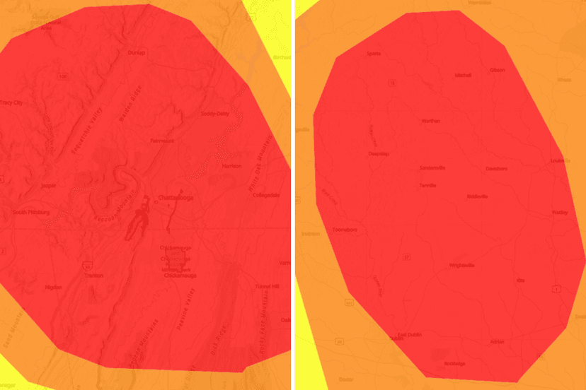 Georgia, TN Air Quality Unhealthy: Stay Indoors