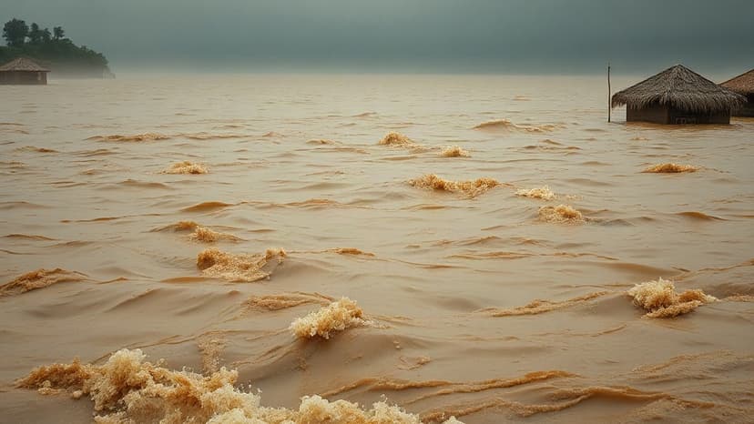 UP Rivers Swell: Floodwaters Inundate Villages, Towns