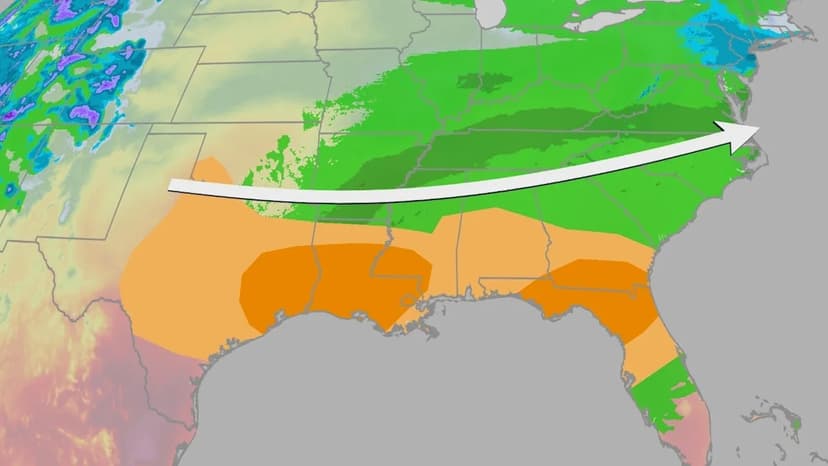 Valentine's Rain Soaks South, Eases Drought