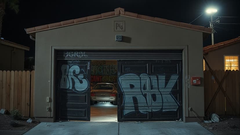 Kids Wreck Garage Door in Vandalism Spree