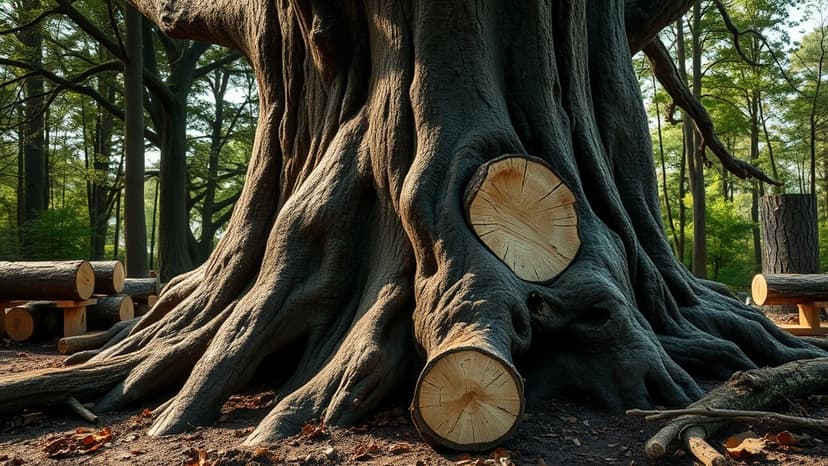 Derbyshire Woodland Devastated by Vandal Tree-Chopping Spree