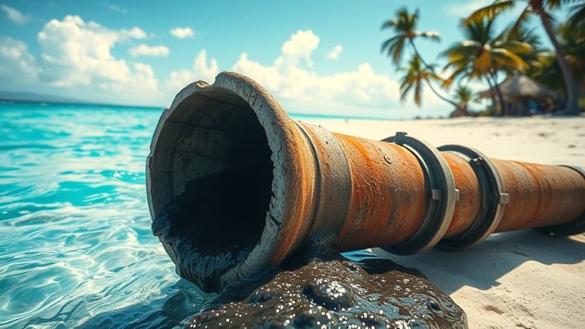 Varkala Cliff Suffocates Under Sewage Tide