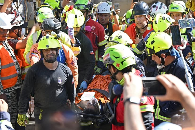 Miracle Rescue: Man Pulled Alive After 8 Days Under Rubble