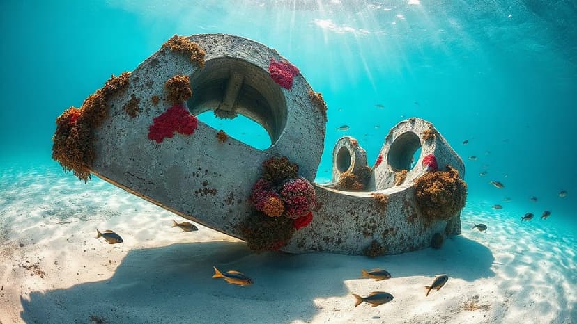 Art Reef Rises from Power Plant Debris