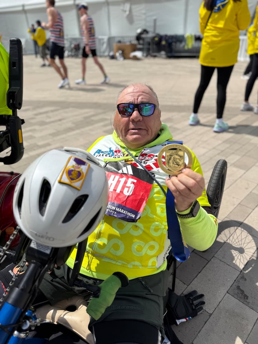 Vietnam Vet, 80, Conquers Boston Marathon By Handcycle