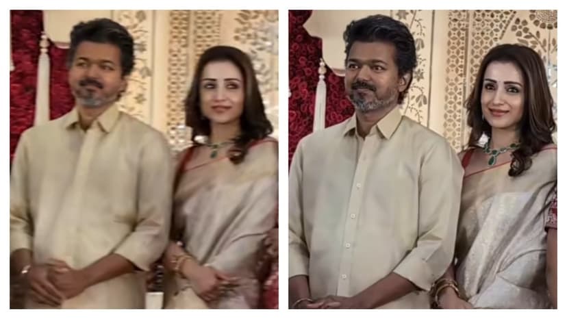 Vijay and Trisha Together at Chennai Wedding Amid Divorce Rumors