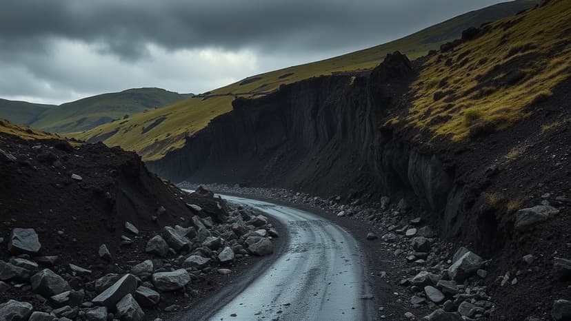 Village Trapped: Landslip Cuts Off Access, Fears Grow
