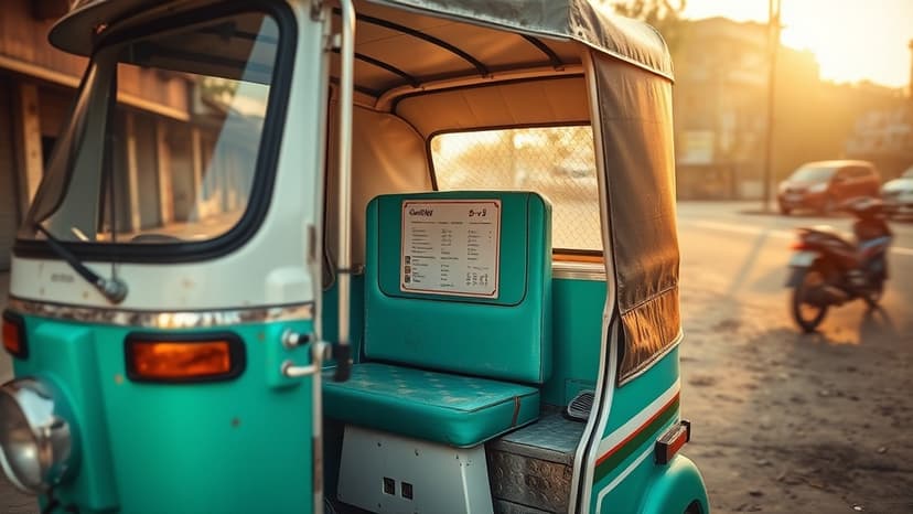 Auto Rickshaw Charges for Fan, Water, Charging!