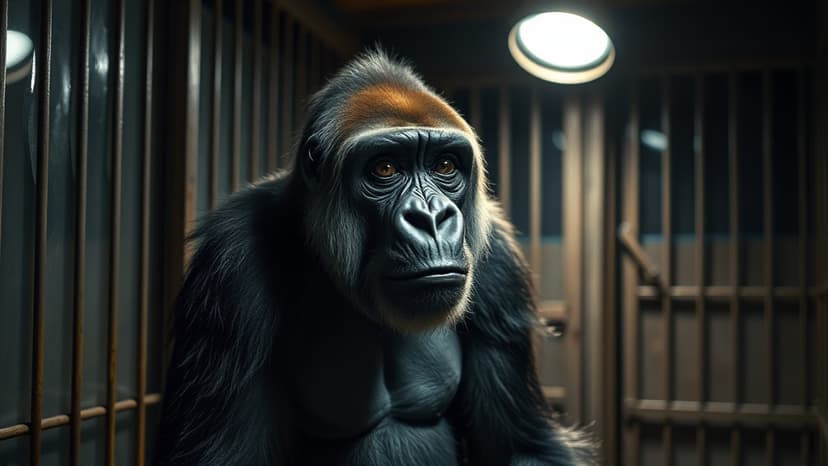 Gorillas' Viral Window Bangs at Abandoned Bristol Zoo