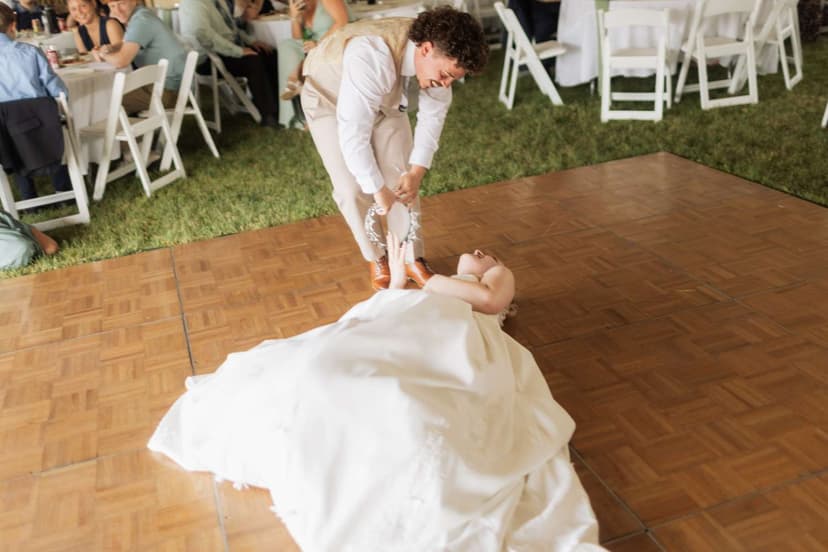 Bride's First Dance Mishap Goes Viral