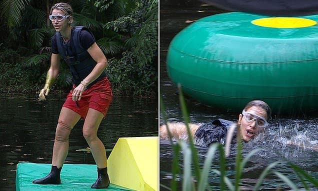 Vogue Williams Falls Hard in I'm A Celeb Trial