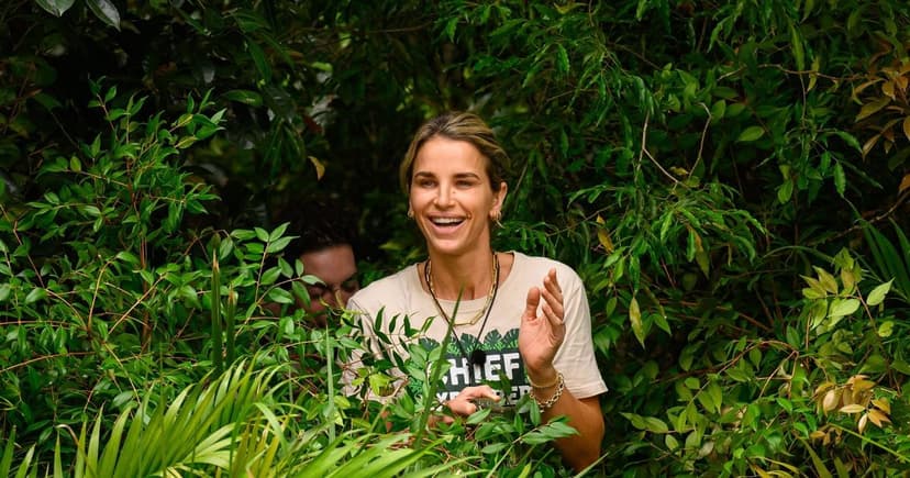 Vogue Williams Injures Leg in Jungle Tumble