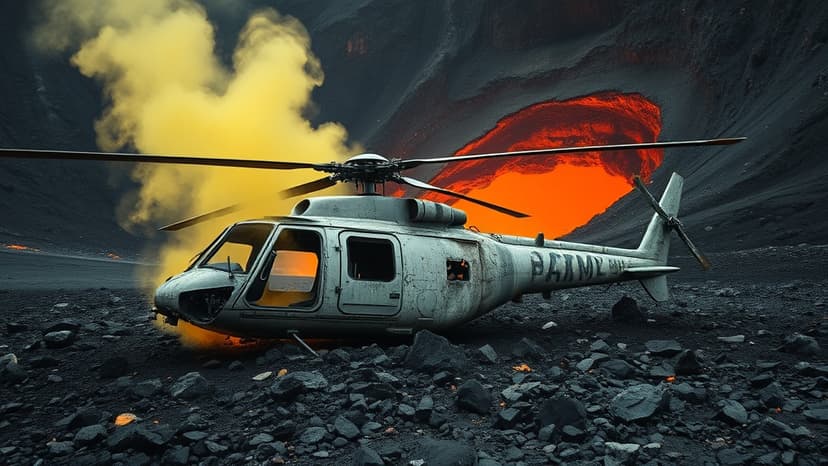 28 Hours Trapped Inside Active Volcano After Deadly Crash