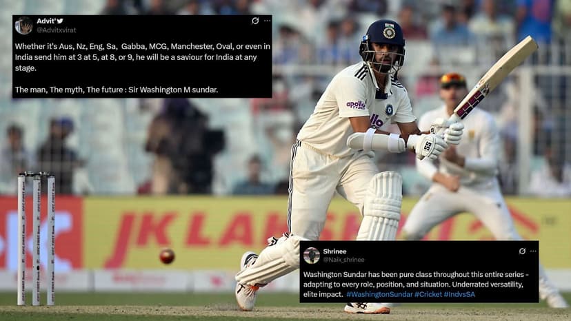 Sundar's Batting Brilliance Shines in Test Battle