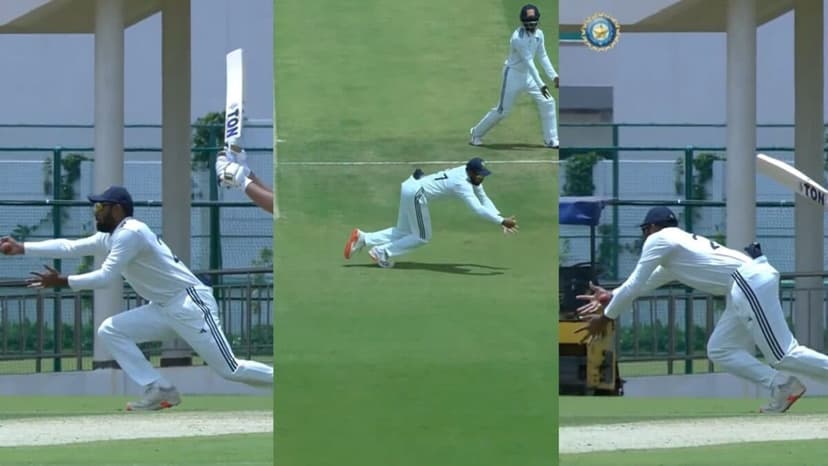 Smaran's Diving Catch Stuns Duleep Trophy Opponent