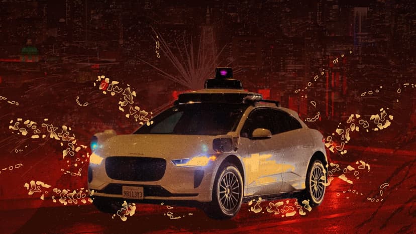Waymo Car Drives Into Firework in SF