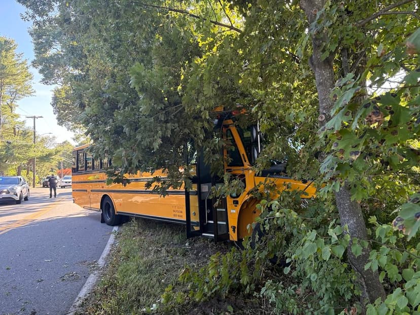 Westwood School Bus Hits Tree, Students Injured