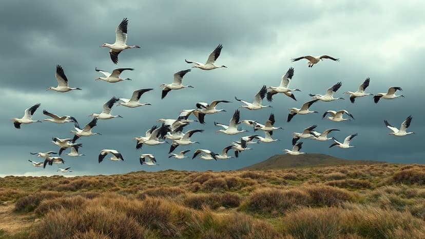 21 White Storks Soar Free on Bodmin Moor