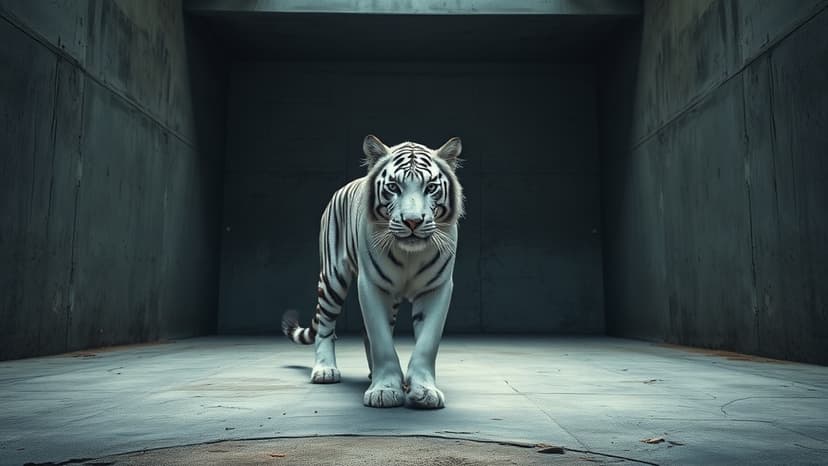Viral Video Sparks Concern Over White Tiger's Health