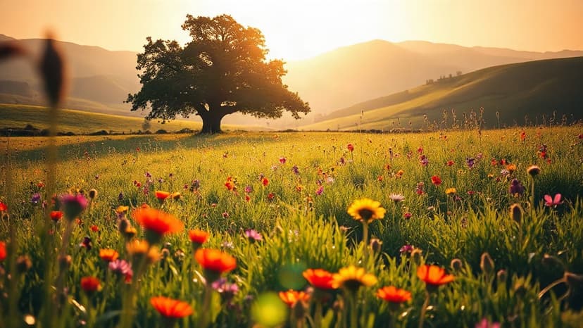 Wild Meadow Magic: Nature Reclaims Field Without Seeds