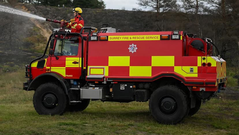 Wildfire Erupts on Surrey's Whitmoor Common