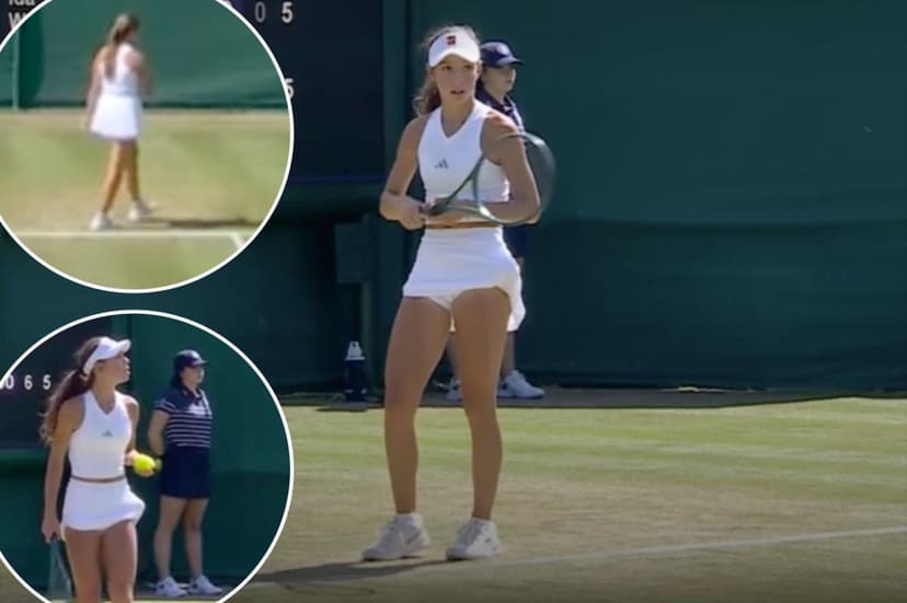 Wimbledon Tantrum: Teen defaulted after racket flys into stands