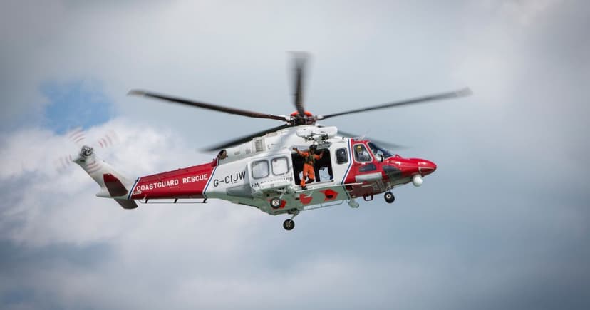 People in Water Struggle Near Withernsea