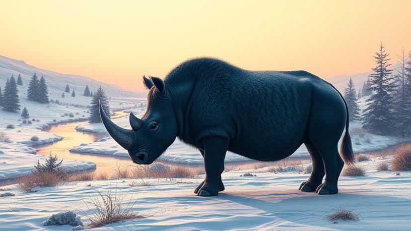 Ancient Wolf Cub's Meal Reveals Rhino Extinction Secrets