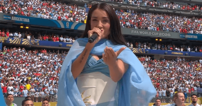 Singer Steals World Cup Final Spotlight