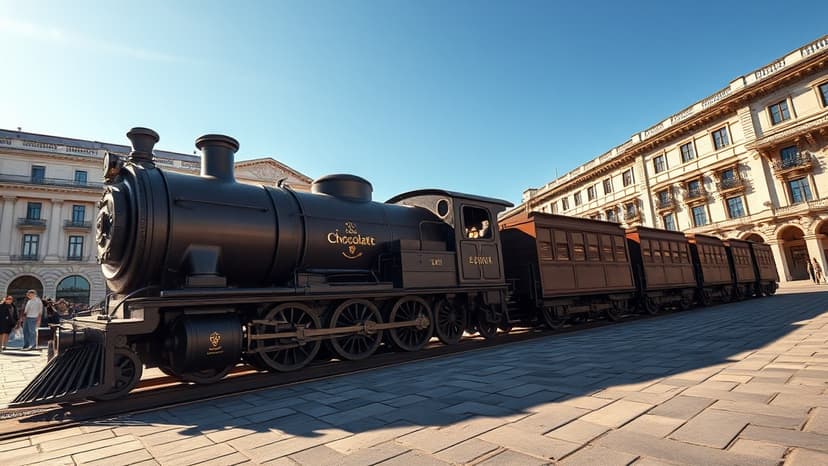 World's Longest Chocolate Train Dazzles Milan