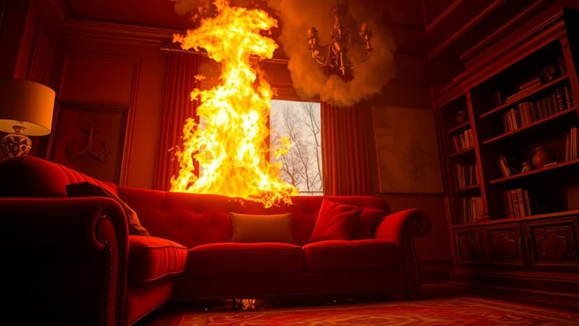 Living Room Fire Sends One to Hospital in Worthing