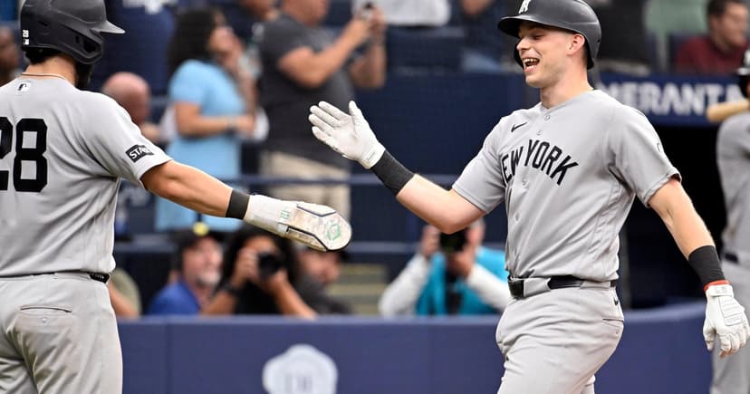 Rice Homers Twice, Drives in 5 as Yankees Dominate Rays