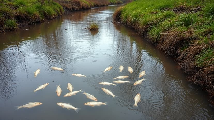 Sewage spills pollute park streams: Water firm fined