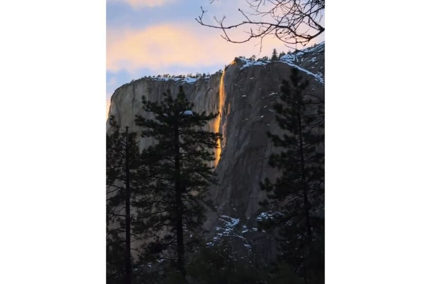 Yosemite's Firefall Glows: Viral Video Captures Rare Phenomenon