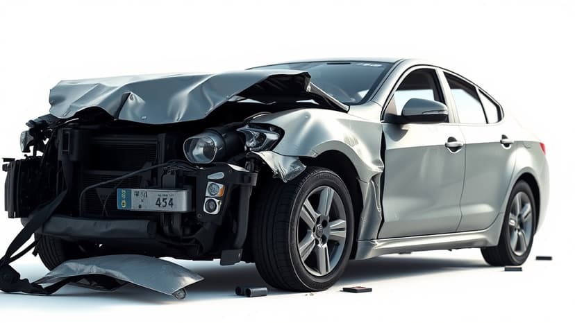 Actor Zeeshan Khan's Car in Minor Accident