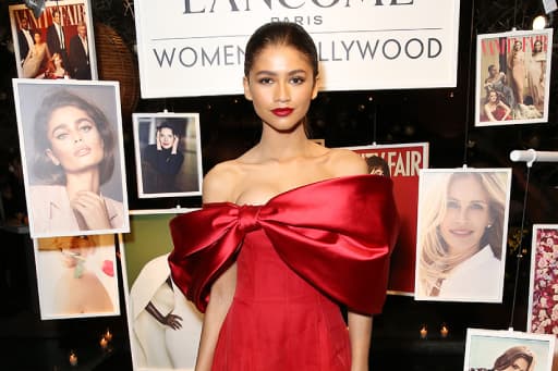 Zendaya Dazzles in Red Power Dress